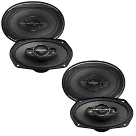 (2-Pairs) Pioneer TS-A6961F 360W RMS 6x9" 4-way Coaxial Car Speakers