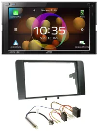 JVC DAB MP3 2DIN Bluetooth USB Autoradio für Audi A3 8P 2003-2006 ISO