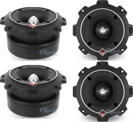 4 Rockford Fosgate PP4-T 400W 1.5" Heavy Duty Bullet Speaker Tweeters Bundle