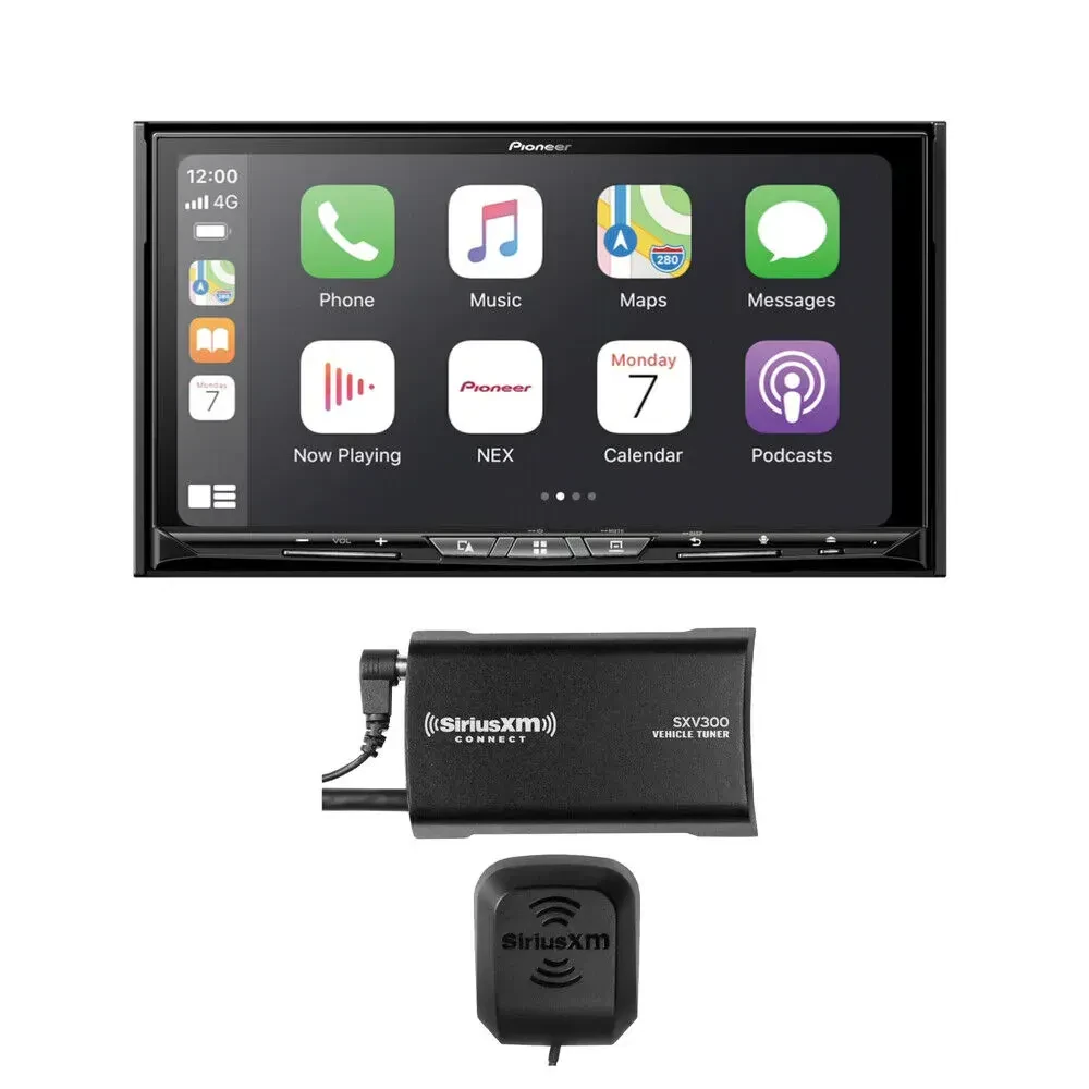 Автомагнитола Pioneer AVIC-W8600NEX 7", 2-DIN, сенсорный экран, DVD, в комплекте SiriusXM SXV300v1 (набор)