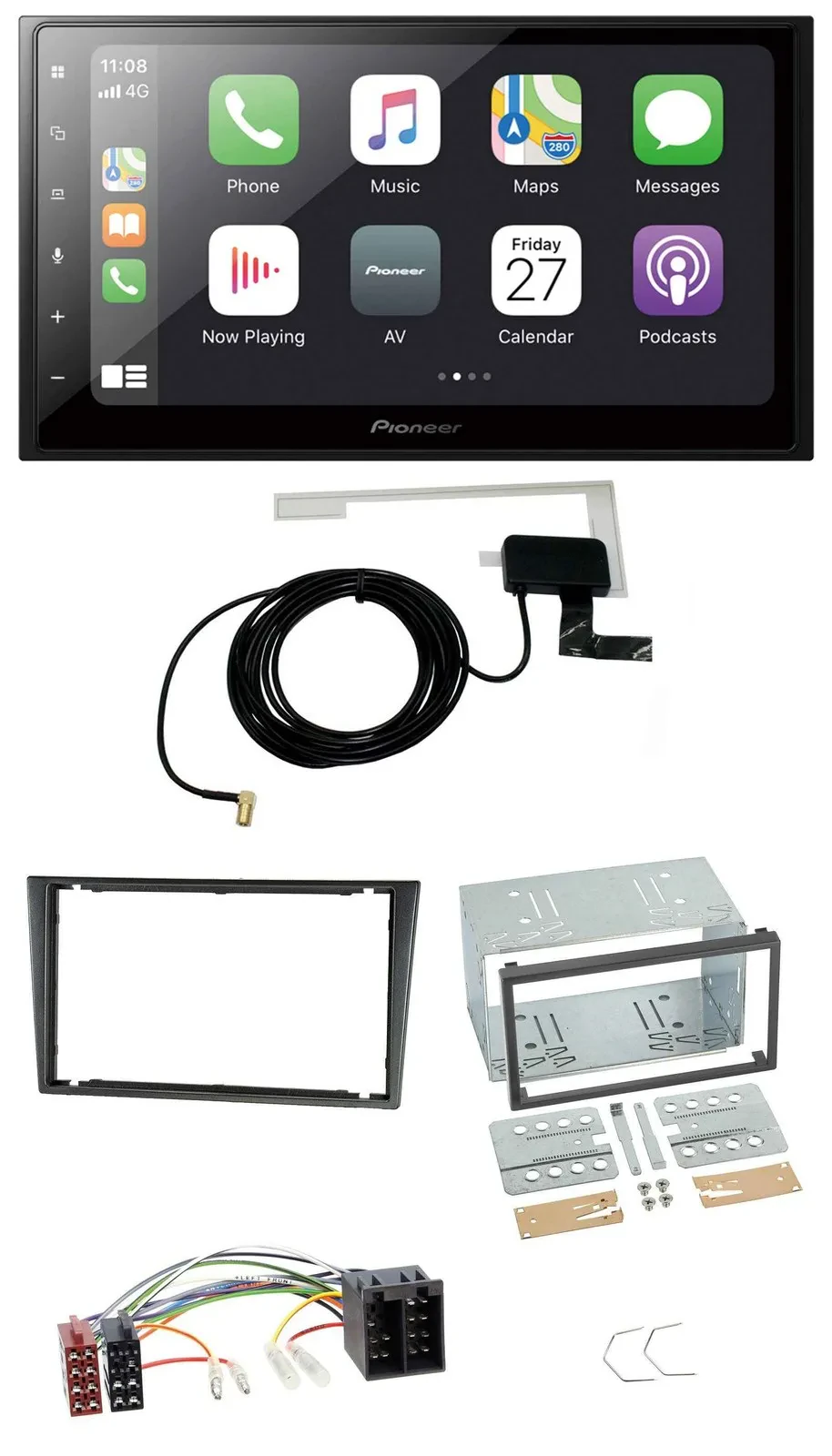 Автомагнитола Pioneer 2 DIN USB MP3 Bluetooth DAB для Opel Combo C, Corsa C, Tigra, Meriva