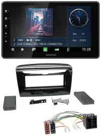 Kenwood MP3 Bluetooth USB DAB Autoradio für Lancia Y ab 12 schwarz glänzend