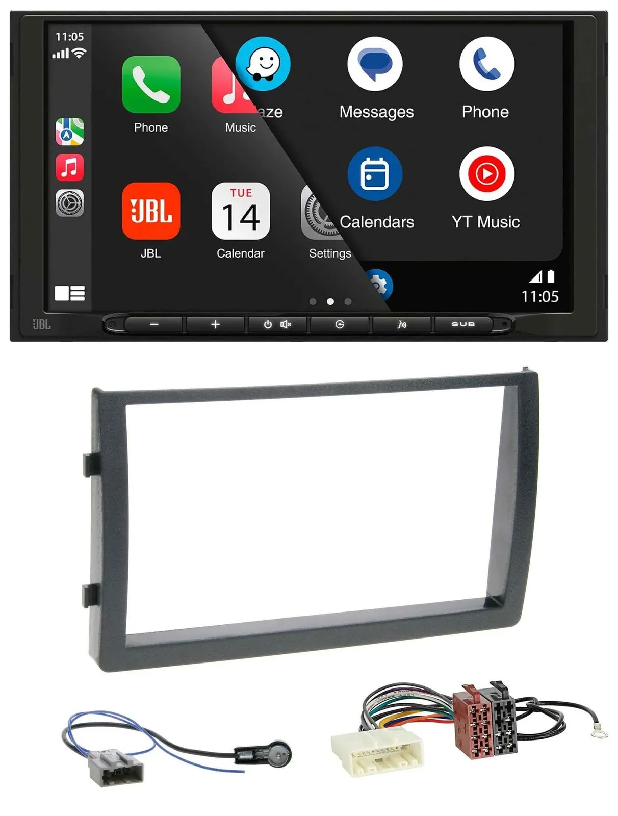 JBL USB 2DIN MP3 Bluetooth AUX Autoradio für Nissan Altima L31 2005-2006