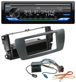 JVC Bluetooth DAB USB MP3 Autoradio für Seat Ibiza ab 08 azabacheschwarz