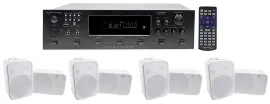 Technical Pro 6000w (6) Zone, Home Theater Bluetooth Receiver+(8) 6.5" Speakers