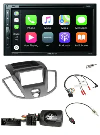 Pioneer DVD 2DIN Lenkrad DAB Bluetooth USB Autoradio für Ford Transit V363 2014-