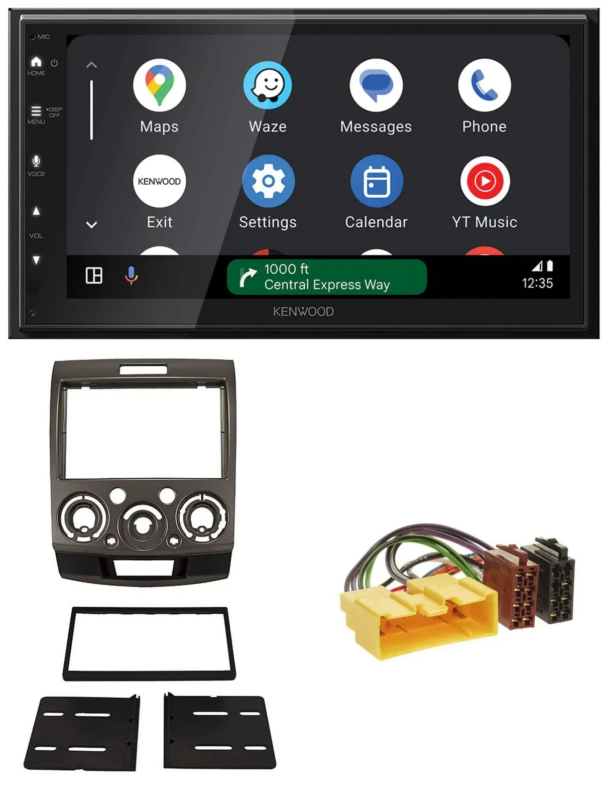 Kenwood DAB Bluetooth USB MP3 2DIN Autoradio für Ford Ranger Mazda BT50 ab 06