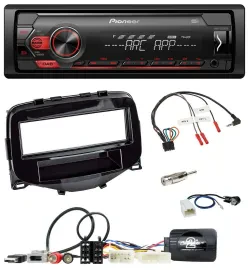 Автомагнитола Pioneer 1-DIN, DAB, USB, MP3, для Toyota Aygo (2014–2021)