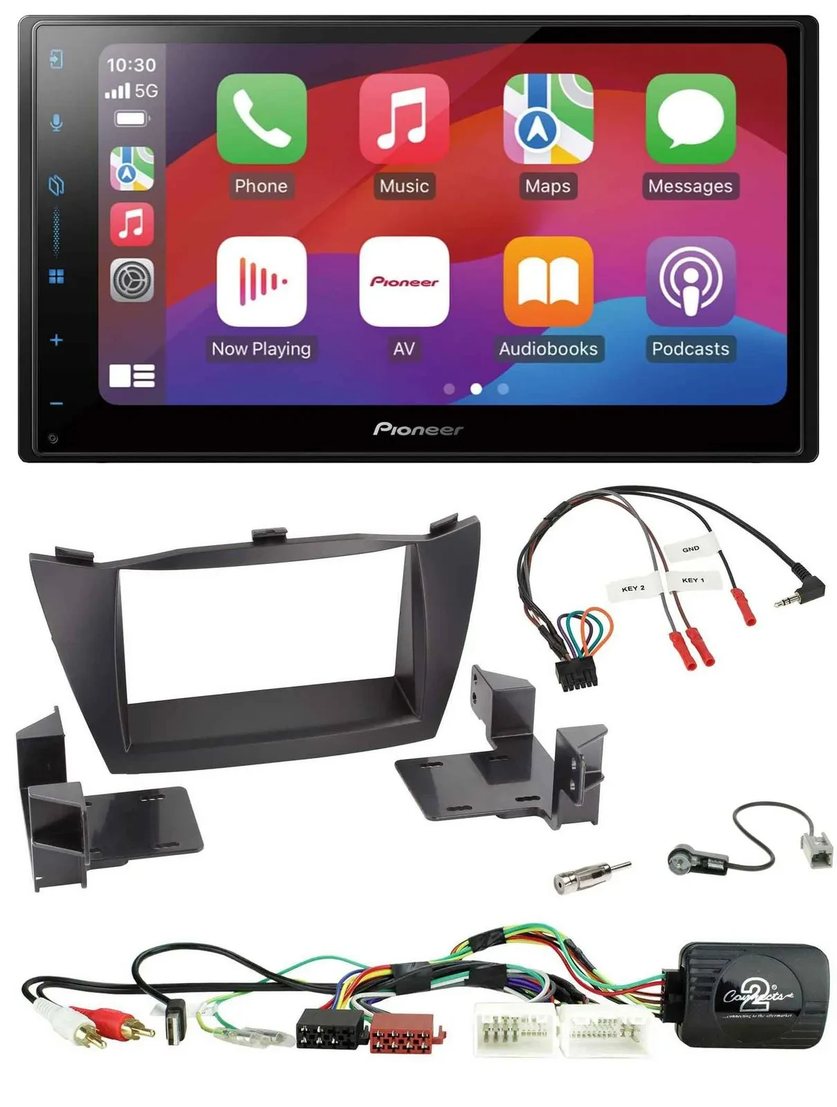 Pioneer DAB USB Lenkrad Bluetooth 2DIN Autoradio für Hyundai Tucson 2010-2015 sc