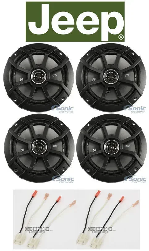 Динамики для Jeep Grand Cherokee 1993–1995 Kicker 43CSC654/MET-724500 6.5" (набор, перед+зад)