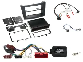 Автомагнитола Caraudio24 Double DIN для Mazda 3 2010–2015 с адаптером рулевого управления (набор)