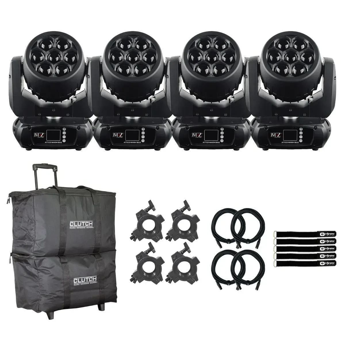 Прибор с полным движением JMAZ LIGHTING JZ3008 с аксессуарами (4 штуки)