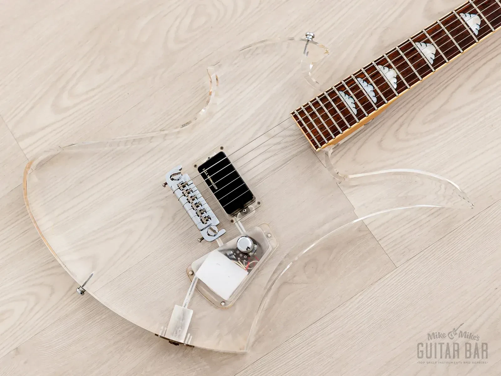 Б/У электрогитара Fernandes MG-85C hide Signature Mockingbird, акриловый корпус, Япония