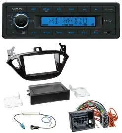VDO Bluetooth AUX USB MP3 Autoradio für Opel Adam ab 13 Corsa E ab 15 Ablage