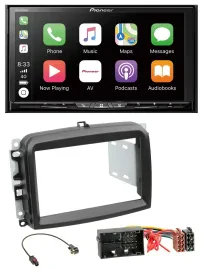 Pioneer 2DIN MP3 USB DAB DVD Bluetooth Autoradio für Fiat 500 L (ab 2012)