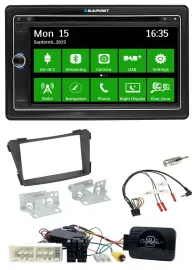 Автомагнитола Blaupunkt 2DIN, Bluetooth, DAB, USB, навигация TMC для Hyundai i40 (VF, с 2016)
