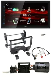 Автомагнитола для Citroen C3 2010–2014 JVC 2 DIN, Bluetooth, USB, DAB, поддержка кнопок на руле