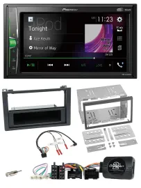 Pioneer 2DIN Lenkrad DAB USB Bluetooth Autoradio für Saab 9-3 2008-2012