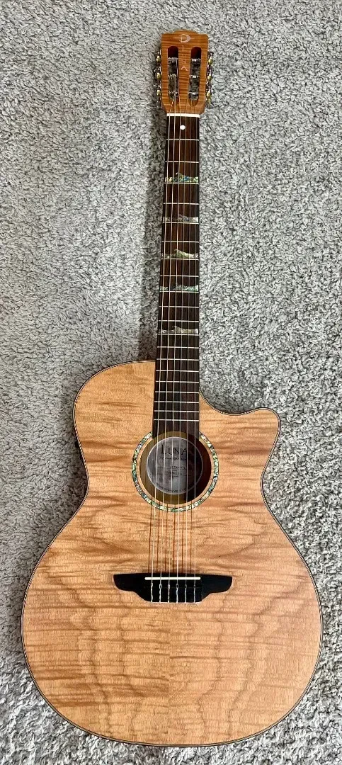 Luna WL CEDAR NYL E  Woodland Cedar Nylon Acoustic-Electric Guitar Natural