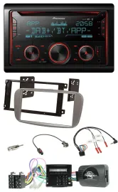 Автомагнитола Pioneer 2DIN DAB Bluetooth USB CD для Ford C‑Max/Galaxy/Focus, поддержка управления на руле
