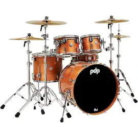 Ударная установка акустическая PDP by DW Concept Exotic 5-Piece Maple Shell Pack Chrome HW Honey Mahogany