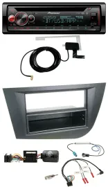 Автомагнитола Pioneer DAB, CD, USB, Bluetooth для Seat Leon 2005-2010, черный