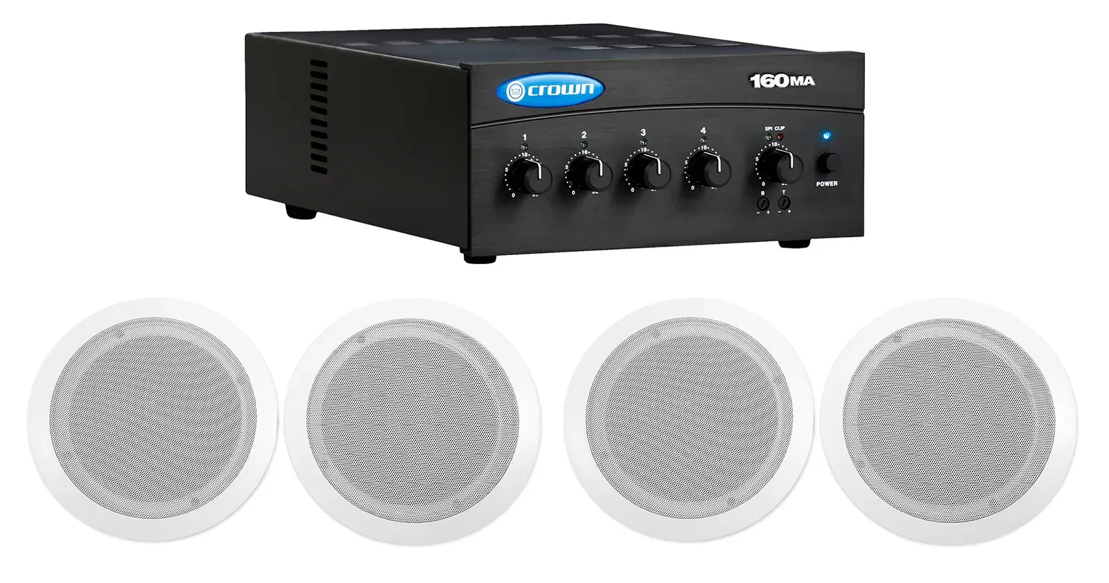 Потолочная акустика JBL CC65T White с усилителем (4 штуки)