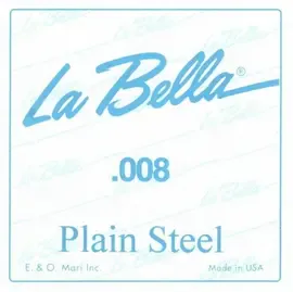 Струна для акустической и электрогитары La Bella PS008, сталь, калибр 8