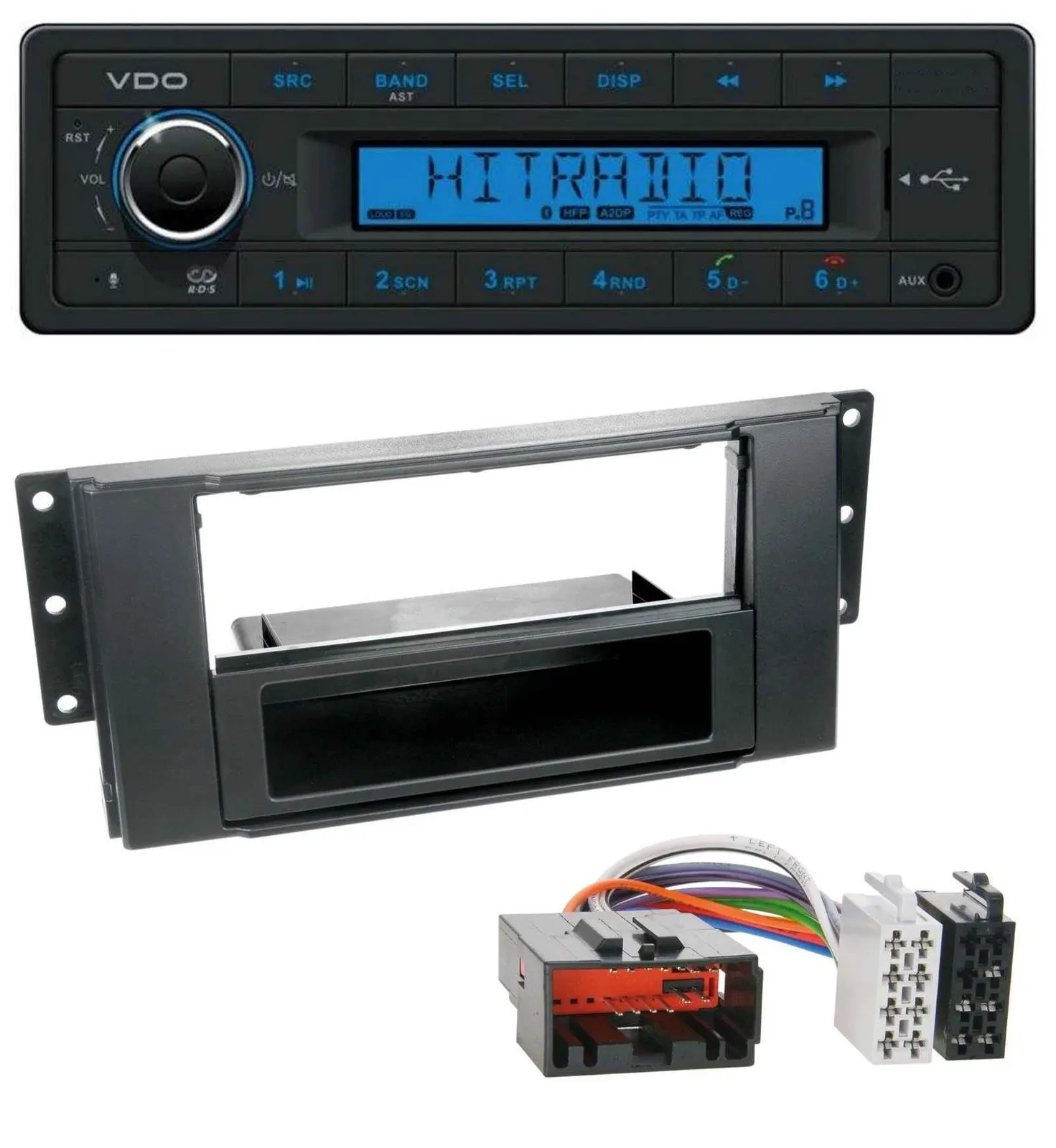 VDO AUX Bluetooth USB MP3 Autoradio für Land Rover Freelander 2007-2010