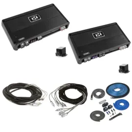 NVX 4-Channel & Mono Amp with Amp Kit + Cable