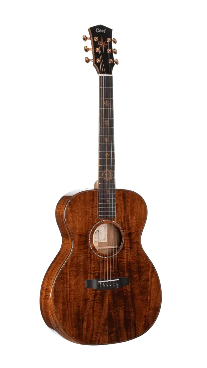 Электроакустическая гитара Cort OM-LE Koa Limited Edition Natural с кейсом
