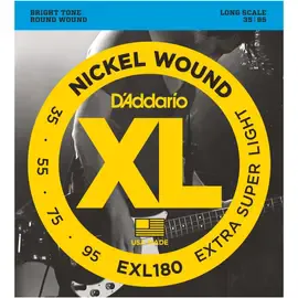Струны для бас-гитары D'Addario EXL180 35-95