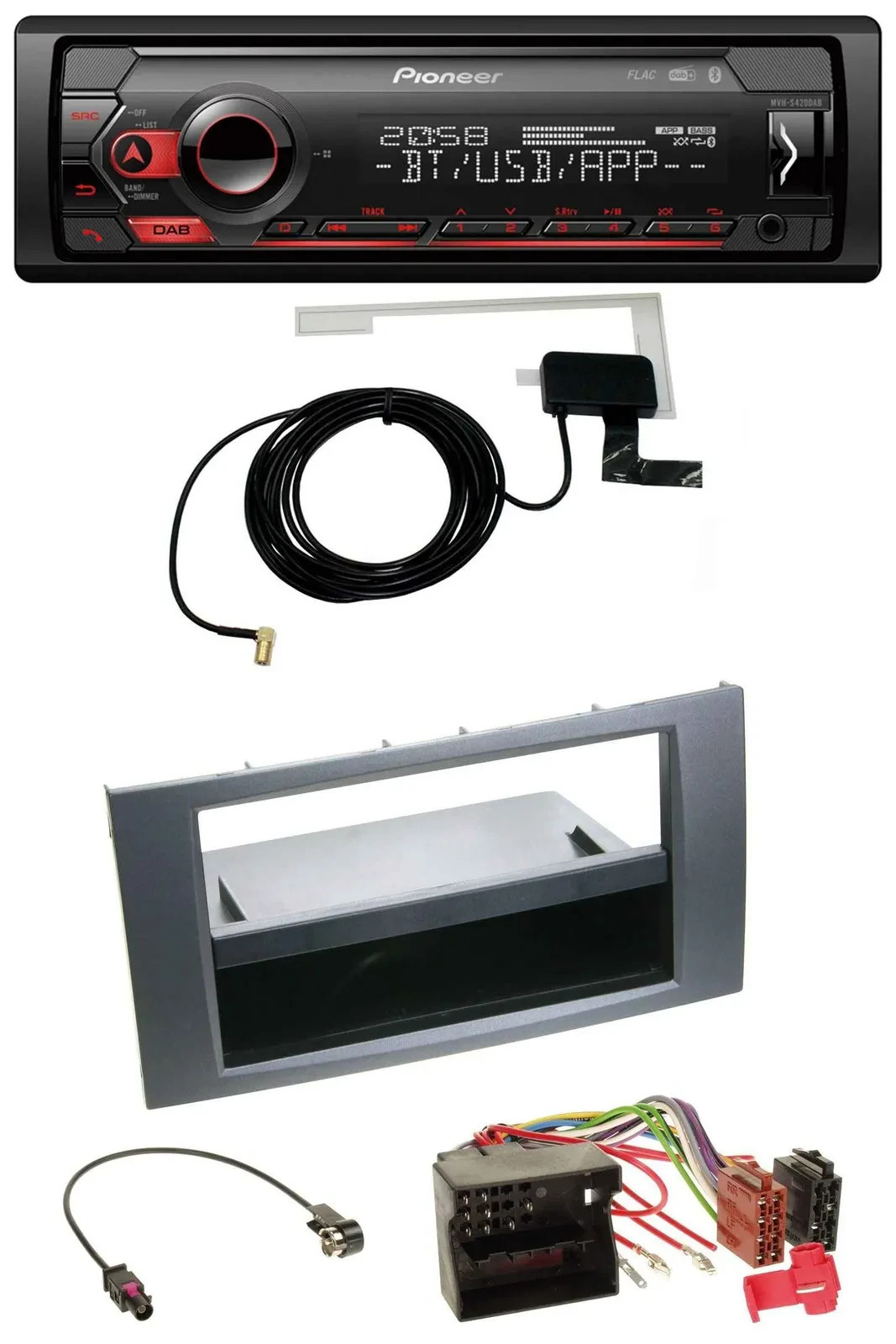 Автомагнитола Pioneer DAB, USB, MP3, Bluetooth для Ford Focus/C-Max/Galaxy/S-Max 2003–2007