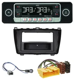 Dietz USB DAB MP3 Bluetooth Autoradio für Mazda 6 (08-12) - glänzend