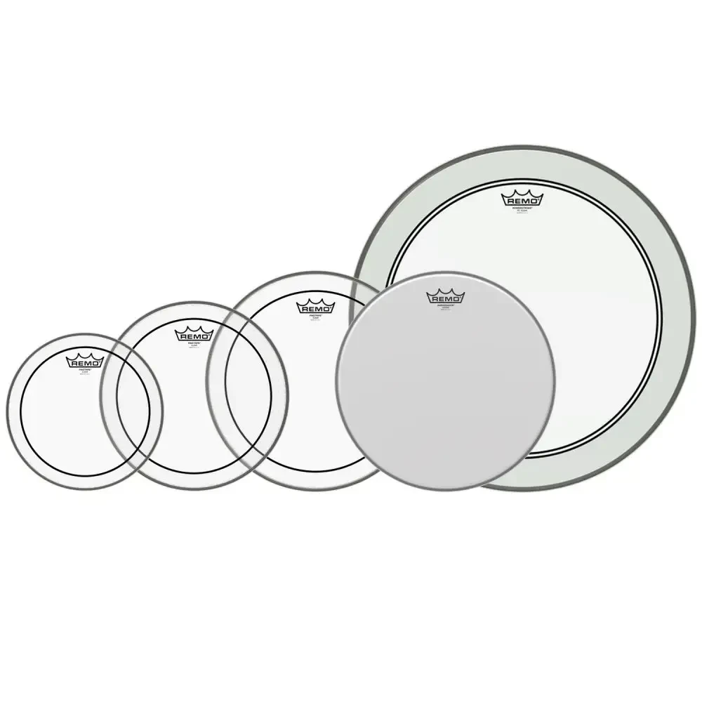 Набор пластиков для барабана Remo PP-0260-PS Pinstripe Clear Pro Pack