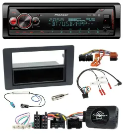 Pioneer Lenkrad DAB CD Bluetooth USB Autoradio für Saab 9-5 YS3E Facelift 2005-2