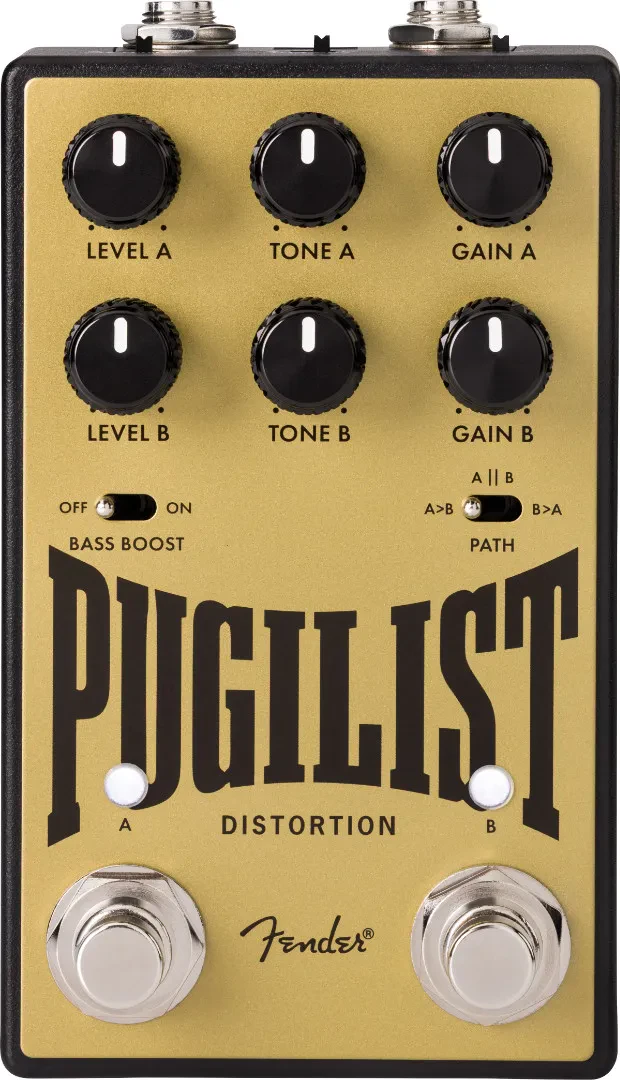 Педаль эффектов для электрогитары Fender Pugilist V2 Distortion черный