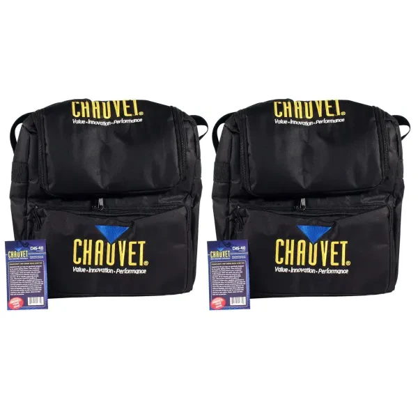 2 Chauvet CHS-40 Travel Bag/Case Circus/Scorpion Storm FX/Gobo Zoom/Eclipse+More