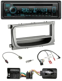 Kenwood Bluetooth DAB CD Lenkrad USB Autoradio für Ford C-Max Focus Galaxy ab 07