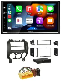 Kenwood DAB USB Bluetooth 2DIN MP3 Autoradio für Mazda 2 (ab 2007)