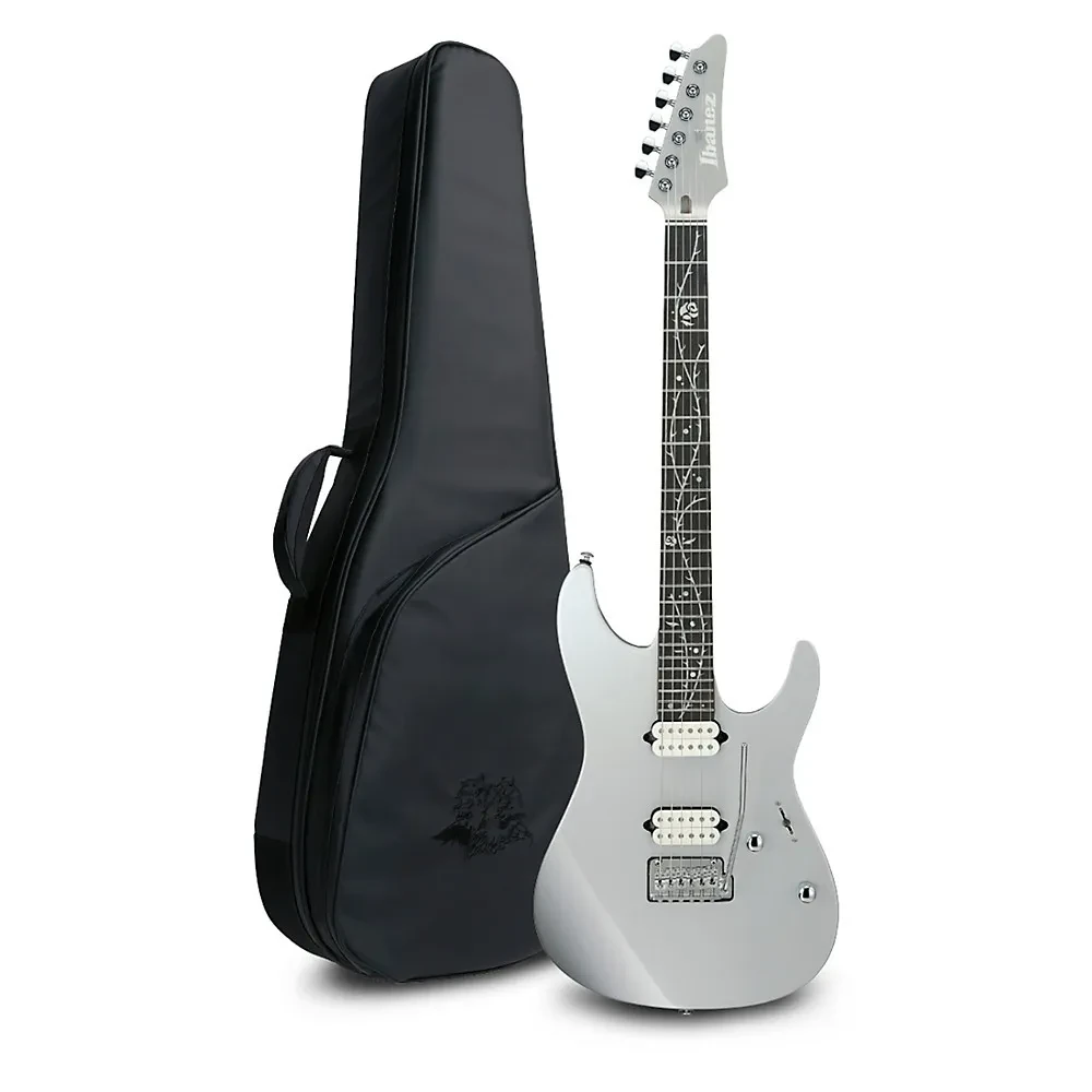 Ibanez TOD10 Tim Henson Signature Electric Guitar w Gig Bag  Classic Silver