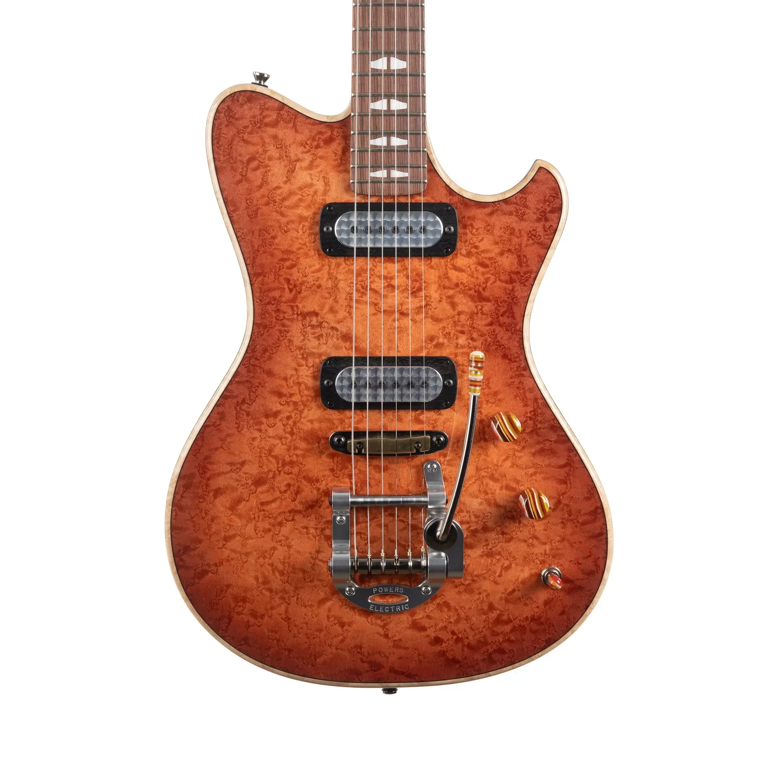 Powers Electric A-Type Select Birdseye Maple FF42 CamTail B302 - Cosmo Orange