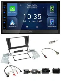 JVC DAB Bluetooth Lenkrad USB 2DIN Autoradio für BMW 3er E90 E91 E92 E93 PDC