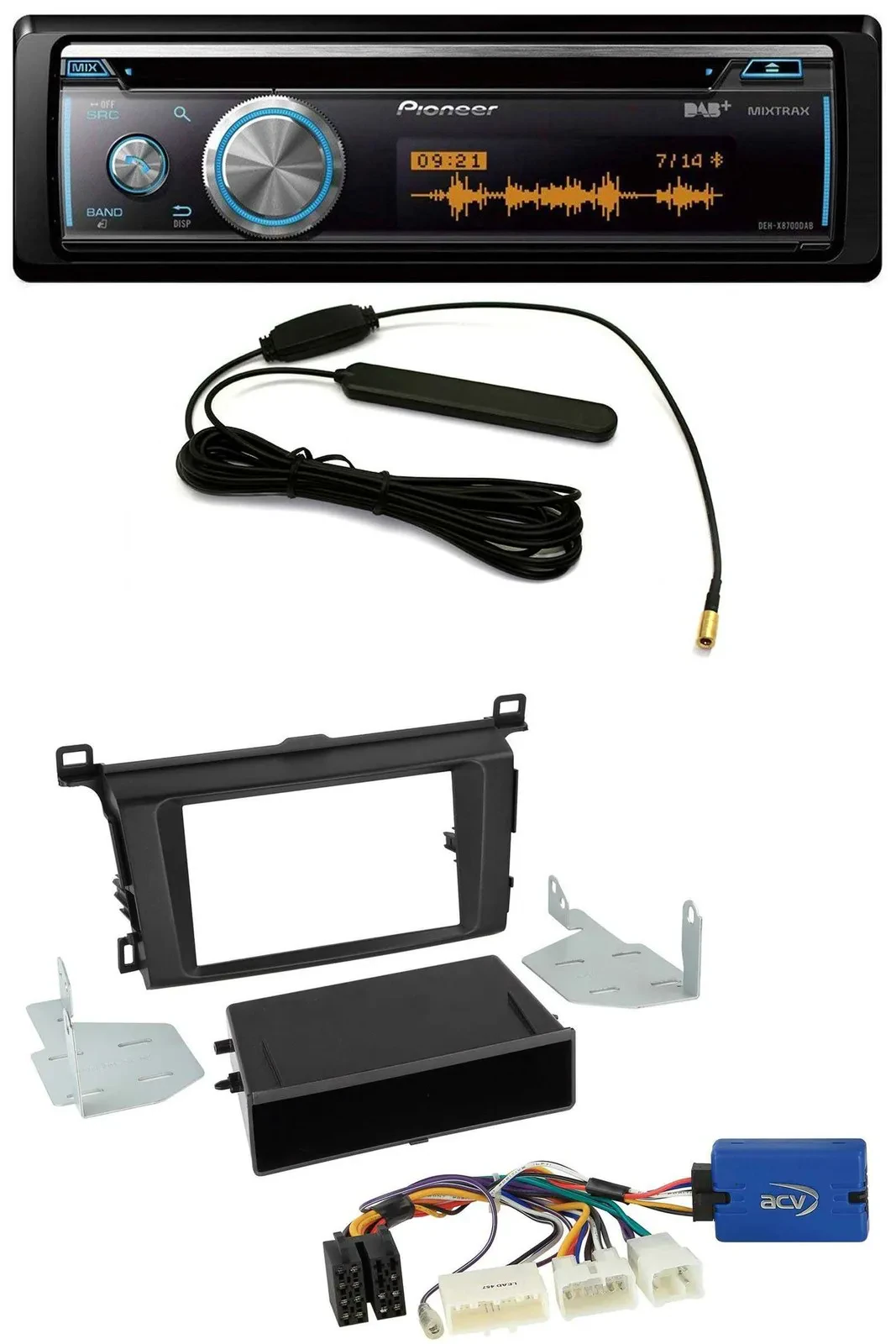 Автомагнитола для Toyota RAV4 (с 2013) Pioneer CD/USB/Bluetooth/DAB/MP3