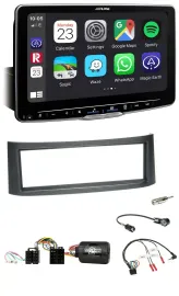 Автомагнитола Alpine Bluetooth USB DAB для Smart ForFour W454 (2004–2006), черный