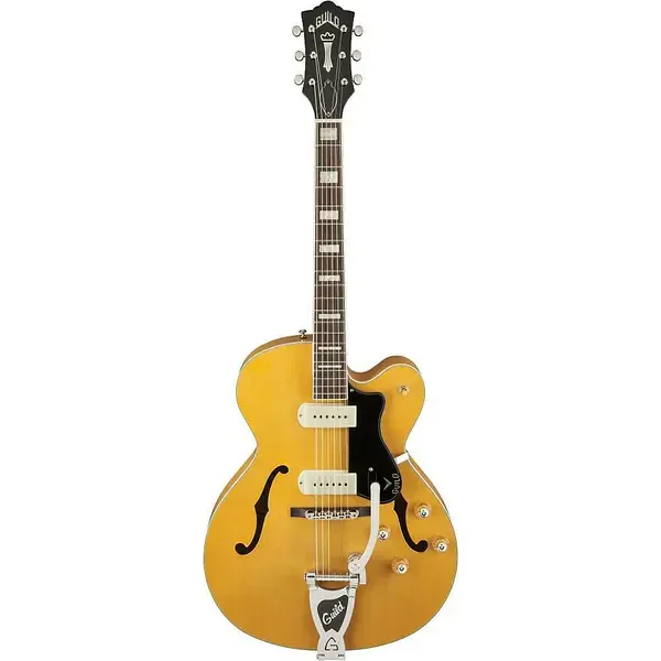 Электрогитара полуакустическая Guild X-175B Manhattan Hollowbody Archtop Vibrato Blonde