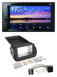 Pioneer Bluetooth 2DIN USB DVD DAB MP3 Autoradio für Citroen Nemo Fiat Fiorino P