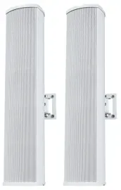 (2) Rockville WET ARRAY 4 White Line Array Speakers For church/School/Auditorium