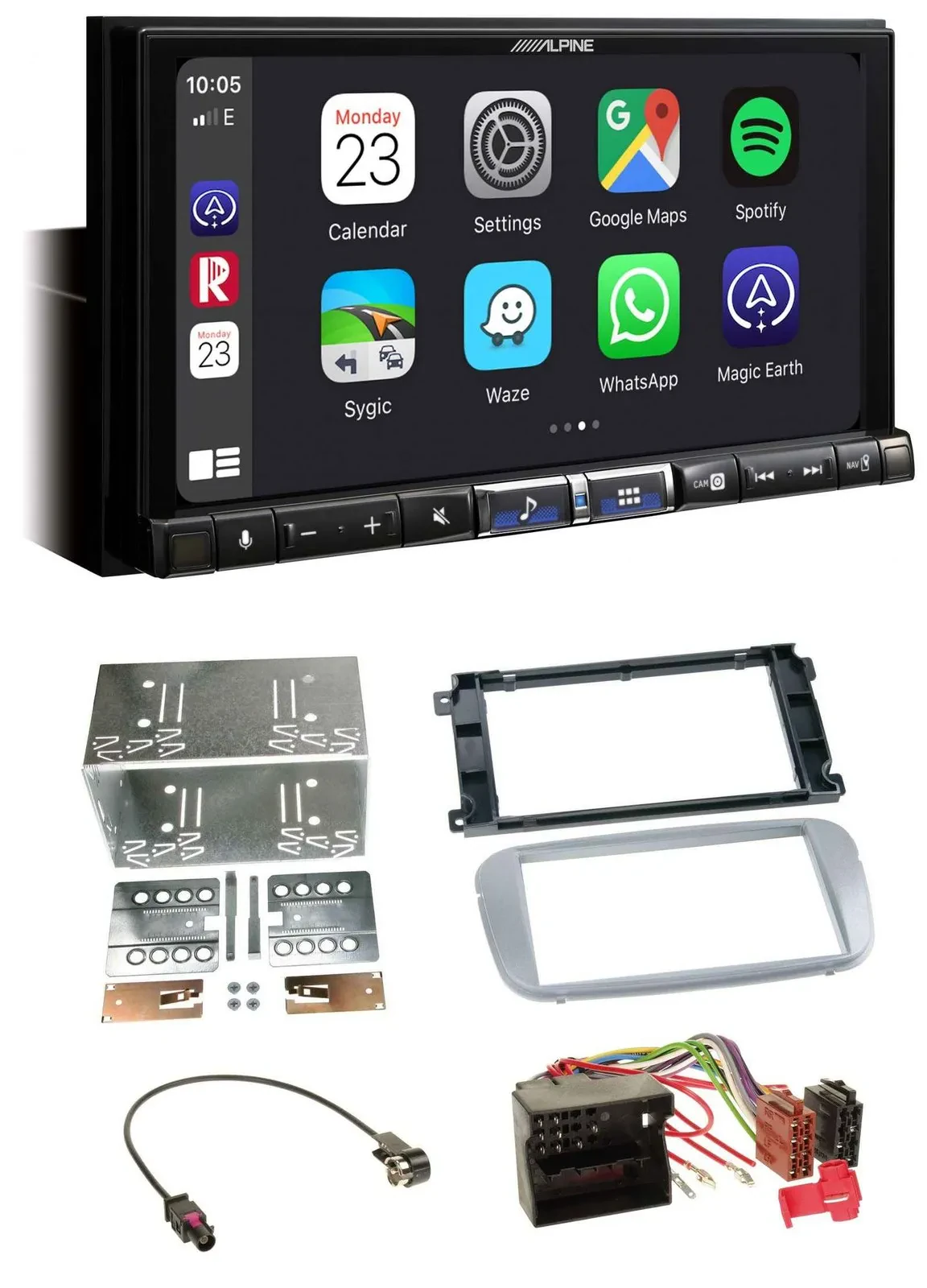 Alpine 2DIN DAB USB MP3 Bluetooth Autoradio für Ford Galaxy C-Max Focus ab 2007