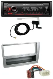 Pioneer DAB USB MP3 Bluetooth Autoradio für Honda Civic 04-06 silber autom. Klim